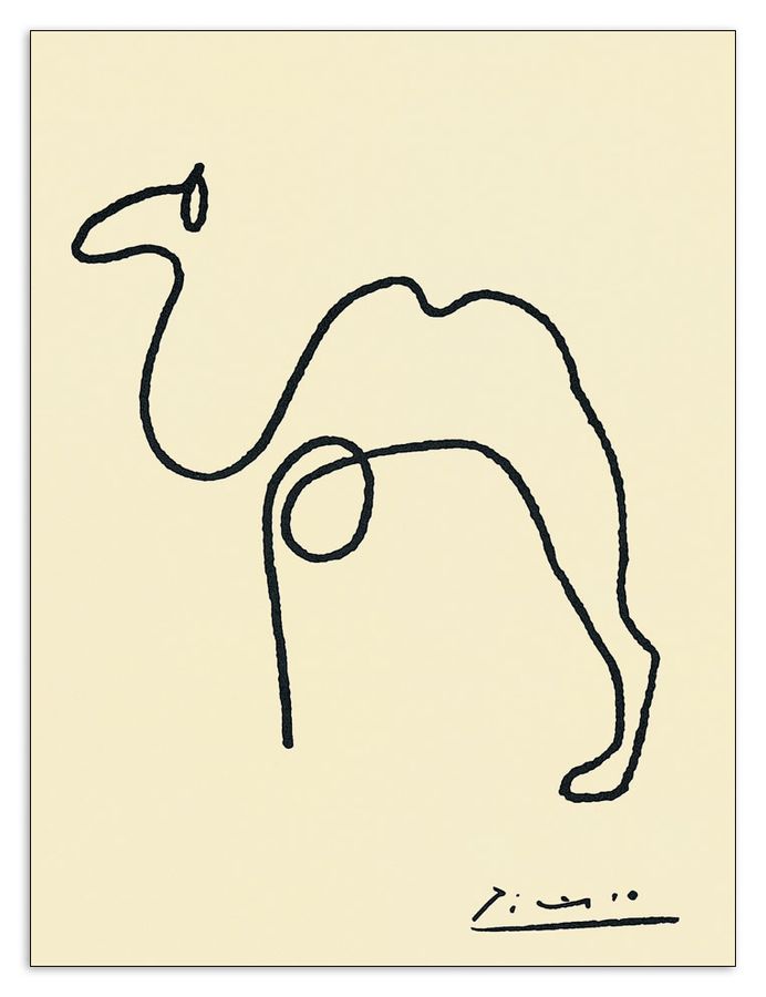 artopweb Picasso - The Camel Decorative MDF Panel (24x32cm)