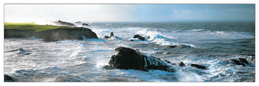 artopweb Plisson - Lumière Sur La Cote Decorative MDF Panel (87x25cm)