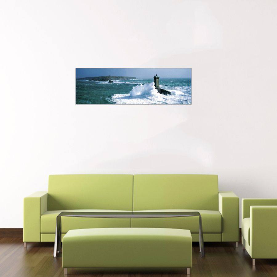 Artopweb Plisson - Point Du Raz - Phare De La Vieille Decorative MDF Panel (87x25cm)