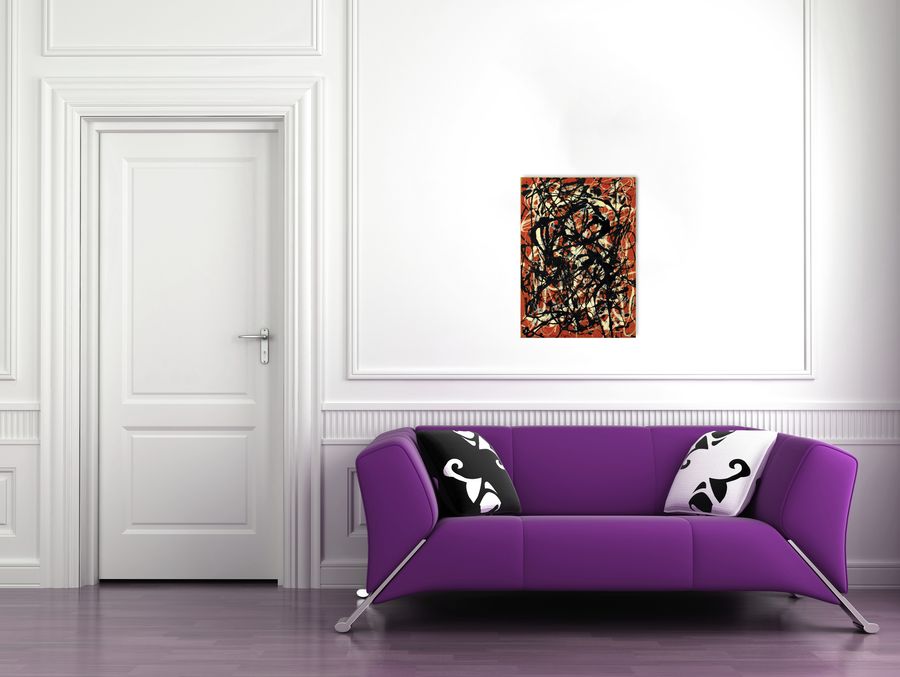 Artopweb Pollock - Free Form Decorative MDF Panel (60x83cm)