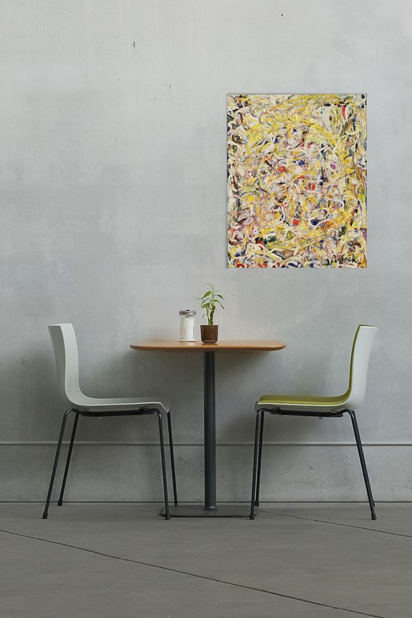 Artopweb Pollock - Shimmering Substance Decorative MDF Panel (60x74cm)