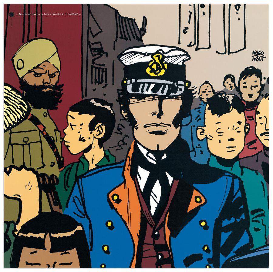 artopweb Pratt - Corto Lointain Decorative MDF Panel (70x70cm)