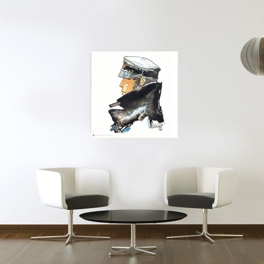 Artopweb Pratt - Dedicated To Corto Decorative MDF Panel (70x70cm)