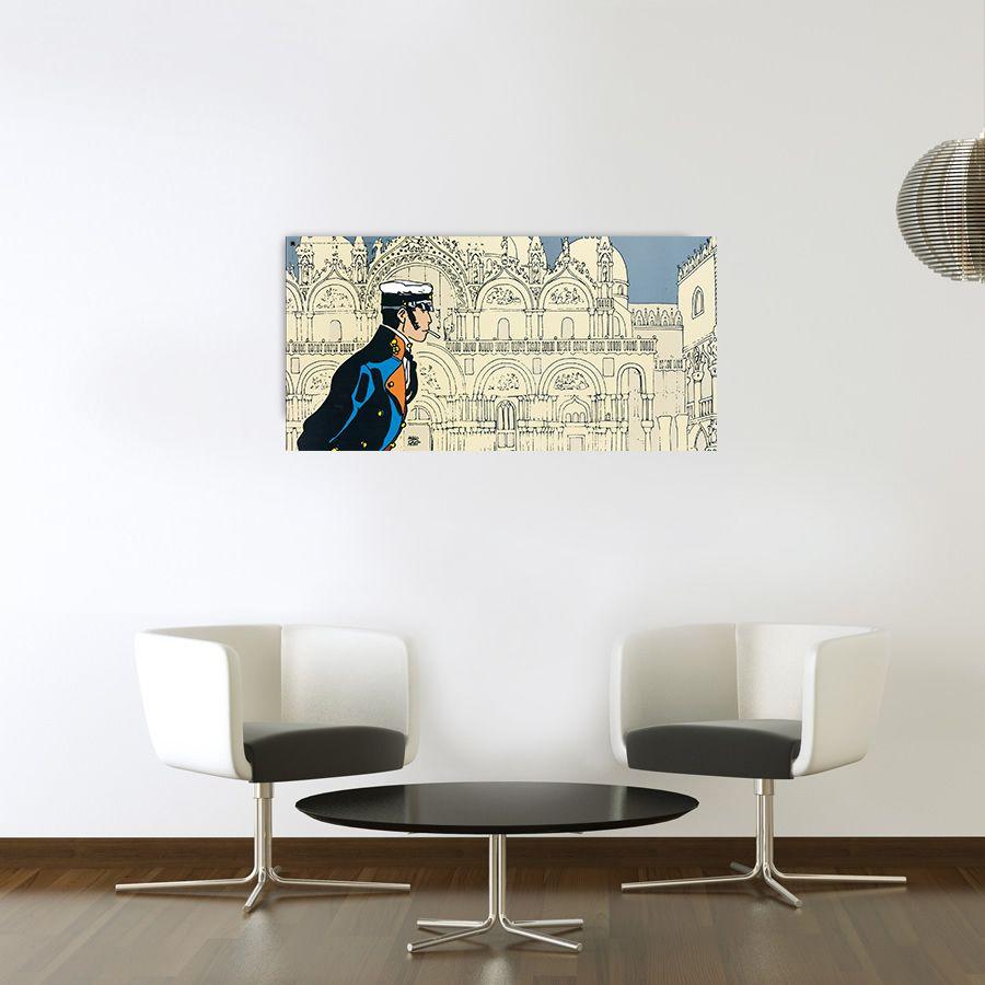 Artopweb Pratt - Histoire Decorative MDF Panel (100x50cm)