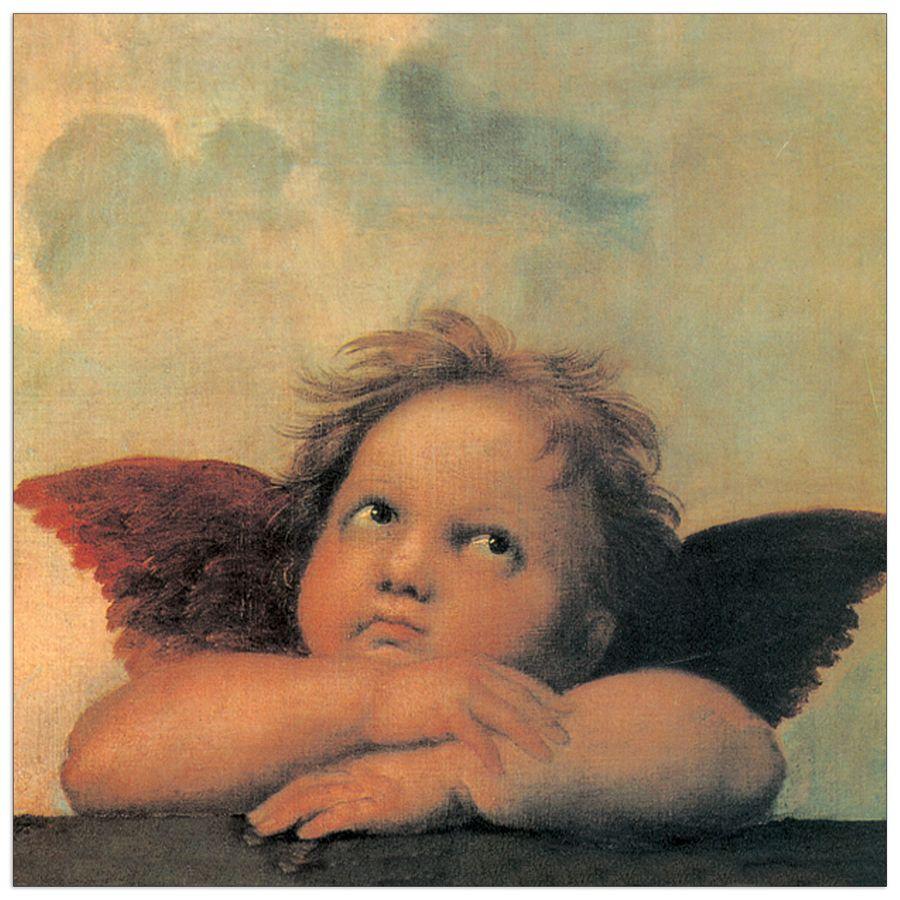 artopweb Raffaello - Cherubini Detail Decorative MDF Panel (30x30cm)