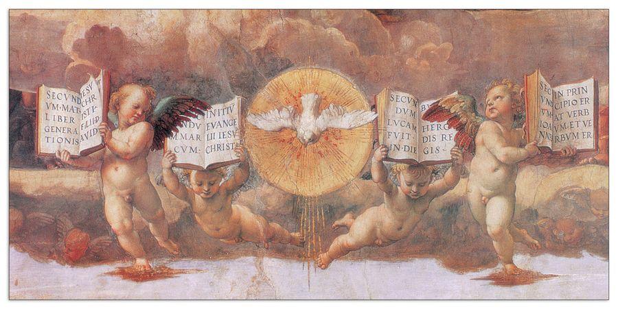 artopweb Raffaello - Disputa dell'Eucaristia Decorative MDF Panel (100x48cm)