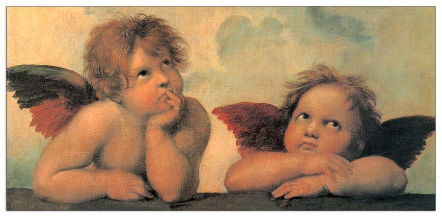 artopweb Raffaello - Madonna Sistina Decorative MDF Panel (100x50cm)