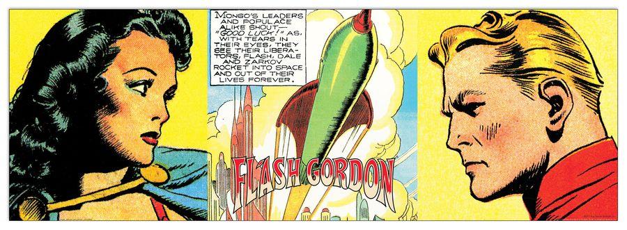 artopweb Raymond - Good Luck Flash Gordon Decorative MDF Panel (138x48cm)