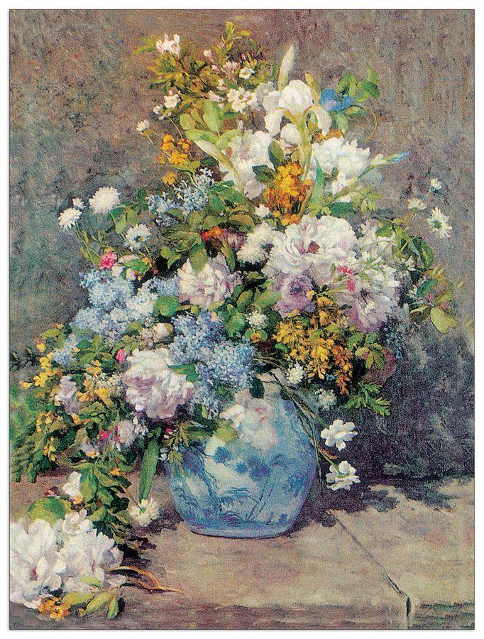 artopweb Renoir - Spring Flowers Decorative MDF Panel (80x60cm)