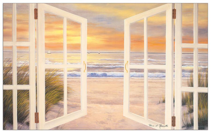 artopweb Romanello - Sunset Beach Decorative MDF Panel (87x54cm)