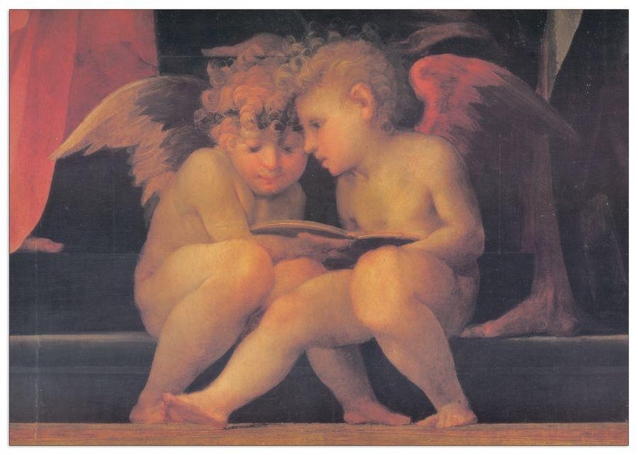 artopweb Rosso Fiorentino - Madonna E Santi Decorative MDF Panel (100x70cm)
