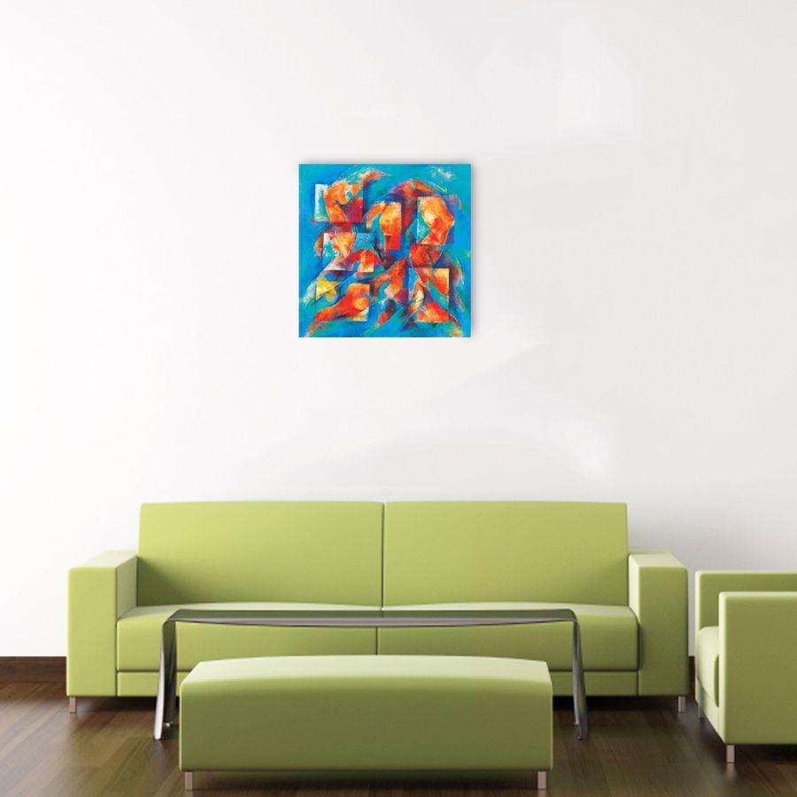 Artopweb Ruzicka - Symphonie Des Lebens Decorative MDF Panel (98x98cm)