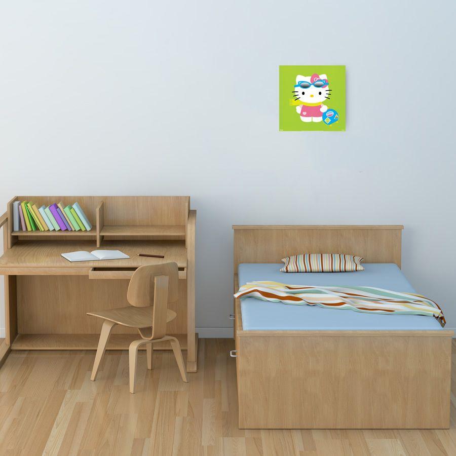 Artopweb Sanrio - Hello Kitty Green Decorative MDF Panel (30x30cm)