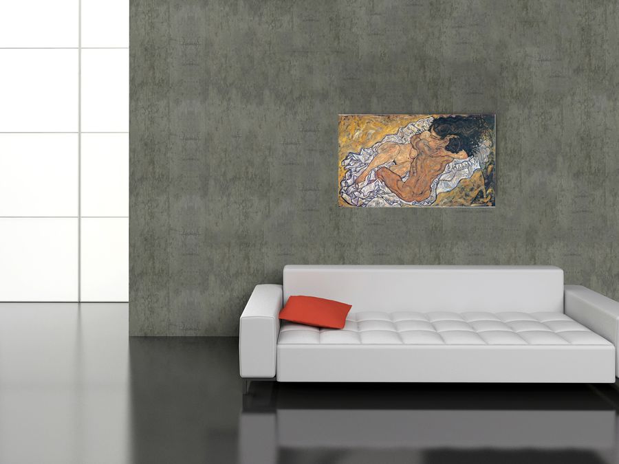 Artopweb Schiele - Umarmung Decorative MDF Panel (140x83cm)