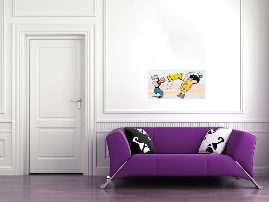 Artopweb Segar - Popeye & Brutus Decorative MDF Panel (100x50cm)