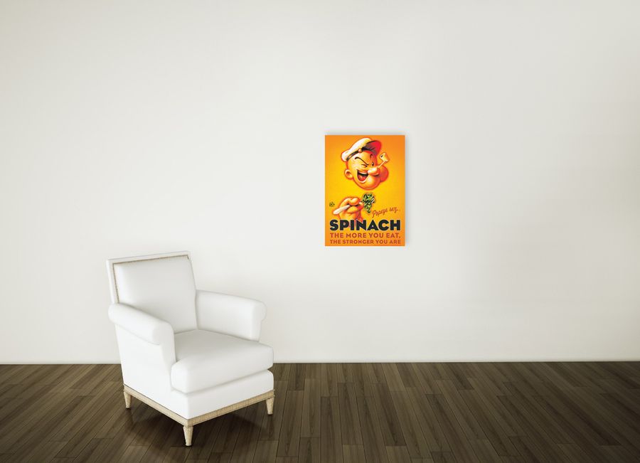 Artopweb Segar - Popeye Spinach Decorative MDF Panel (53x73cm)