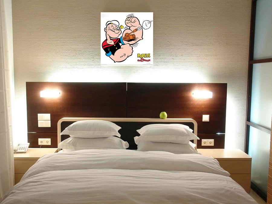 Artopweb Segar - Popeye The Sailorman Decorative MDF Panel (70x70cm)