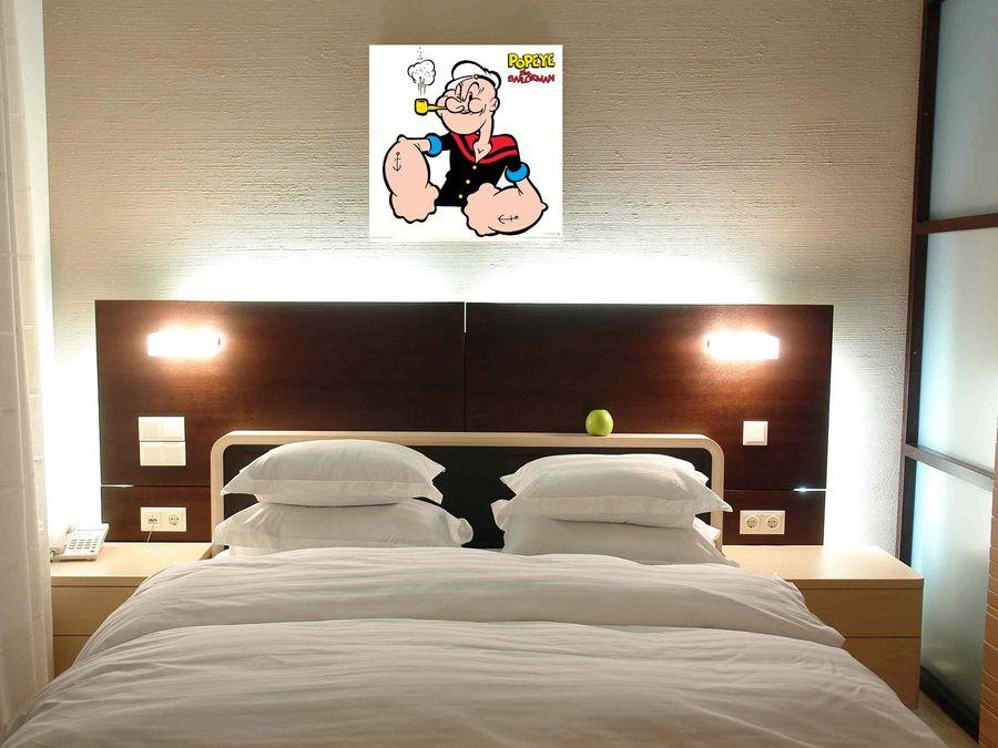 Artopweb Segar - Popeye The Sailorman II Decorative MDF Panel (70x70cm)