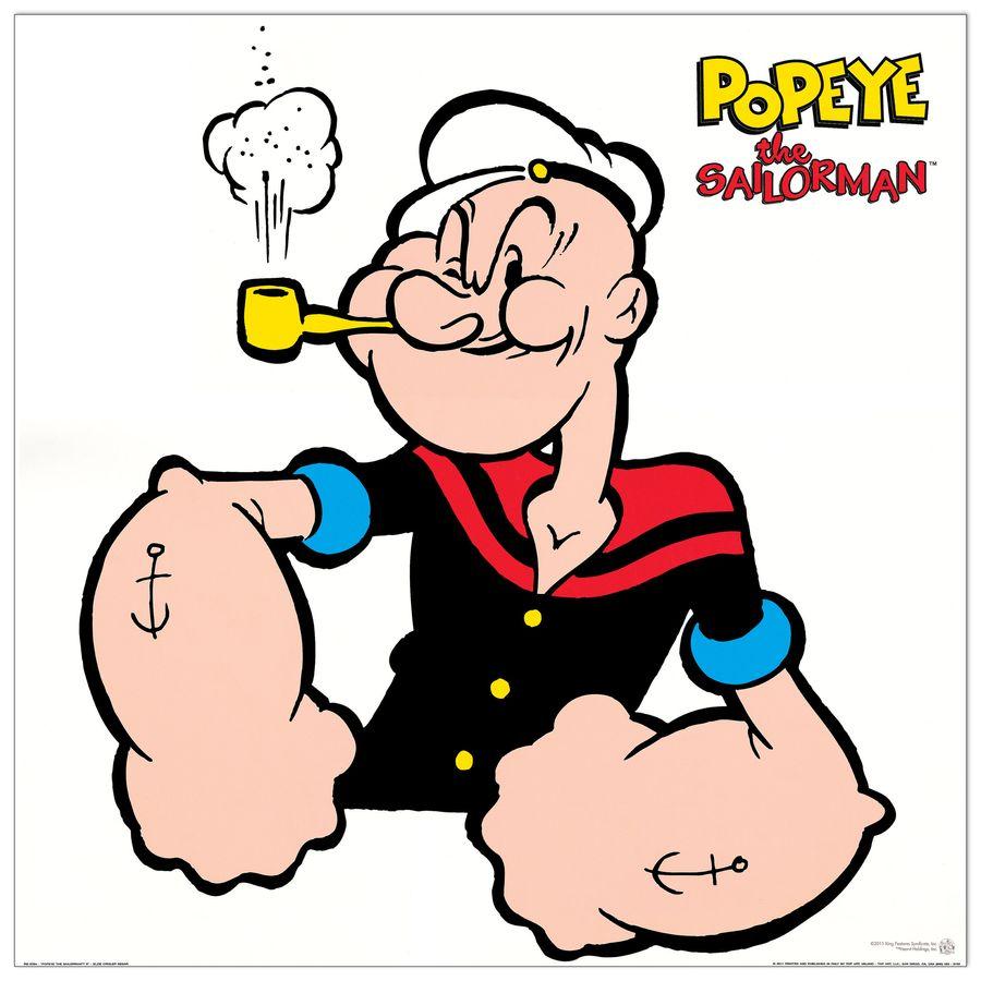 artopweb Segar - Popeye The Sailorman II Decorative MDF Panel (70x70cm)