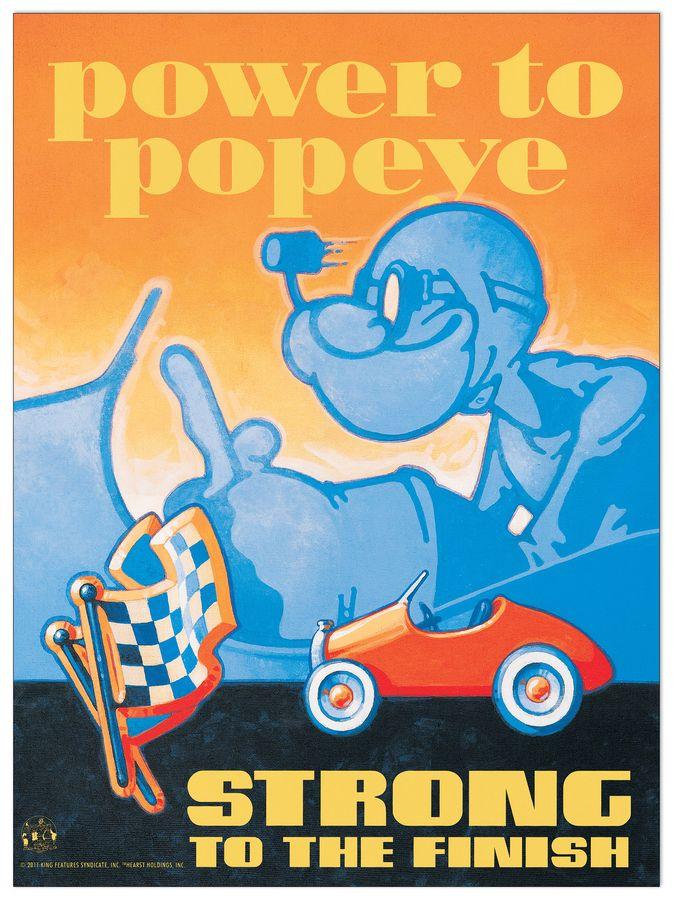 artopweb Segar - Power To Popeye Decorative MDF Panel (57x77cm)