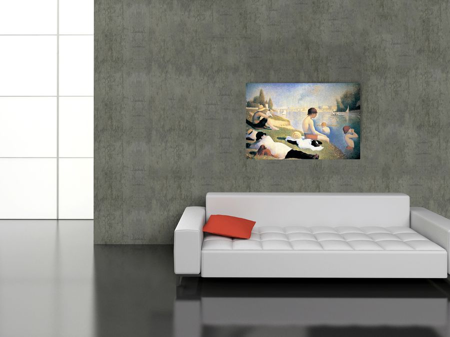 Artopweb Seurat - Baignade A Asnieres Decorative MDF Panel (140x93cm)