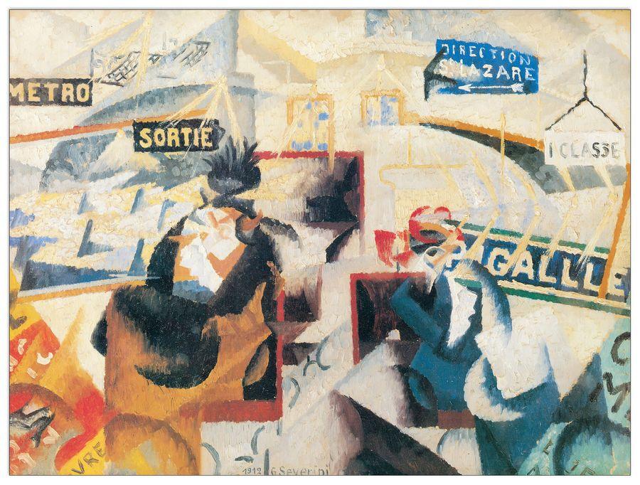 artopweb Severini - Nord Sud 1912 Decorative MDF Panel (120x91cm)