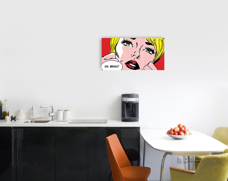 Artopweb Sheila B. - Oh Brad Decorative MDF Panel (100x50cm)