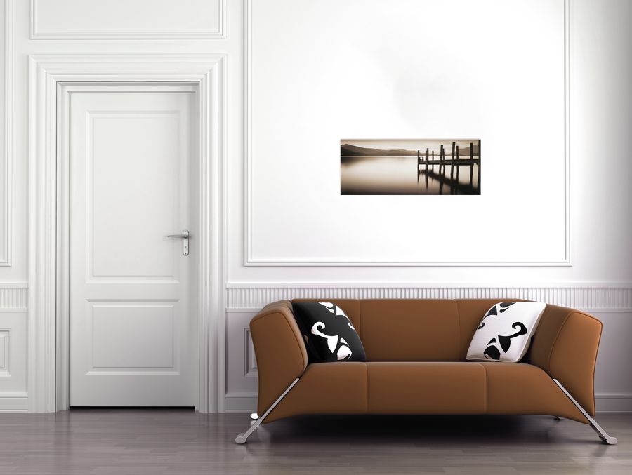 Artopweb Shephers - Landing Stage Denwent Water Decorative MDF Panel (85x34cm)