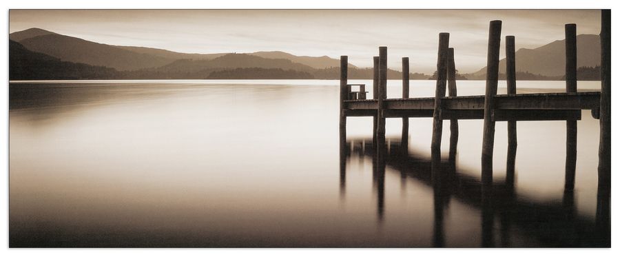 artopweb Shephers - Landing Stage Denwent Water Decorative MDF Panel (85x34cm)