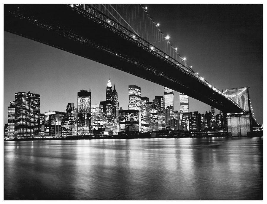 artopweb Silberman - New York - New York Skyline Di Manhattan Decorative MDF Panel (120x90cm)