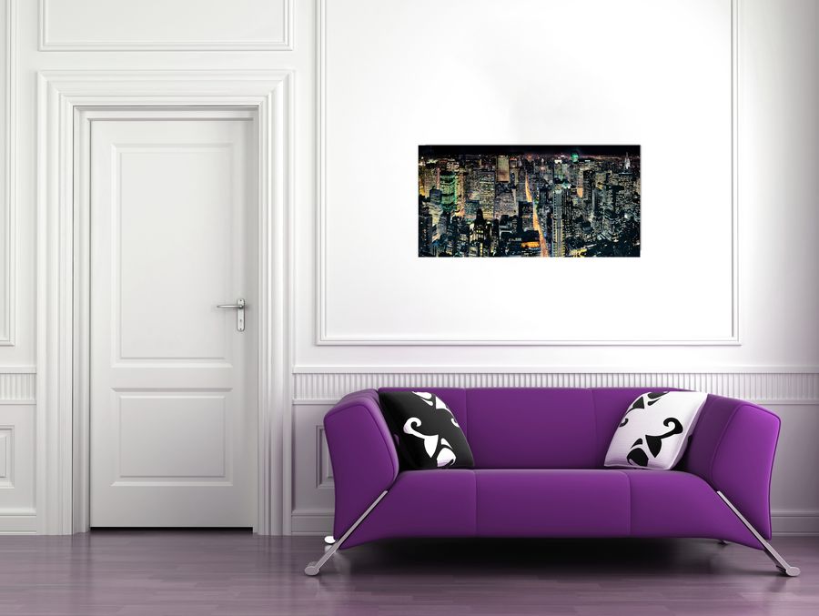 Artopweb Silberman - Nyc From The Empire State Building Decorative MDF Panel (100x50cm)