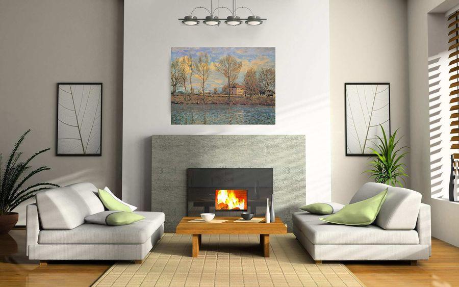 Artopweb Sisley - La Grande Jatte Decorative MDF Panel (100x74cm)