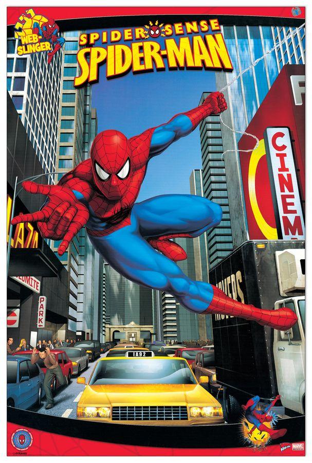 artopweb Spiderman - Spiderman NYC Decorative MDF Panel (60x90cm)