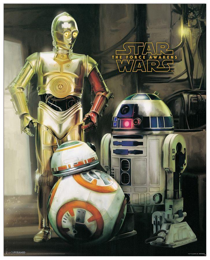 artopweb Star Wars episode VII Droids Decorative MDF Panel (40x50cm)