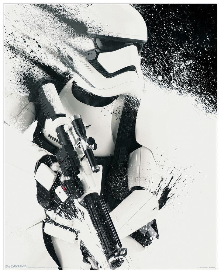 artopweb Star wars Episode VII Stormtrooper paint Decorative MDF Panel (40x50cm)