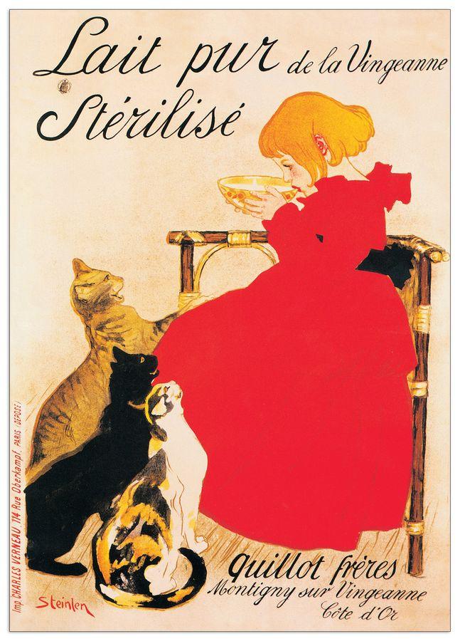 artopweb Steinlen - Lait Sterlise Decorative MDF Panel (65x90cm)