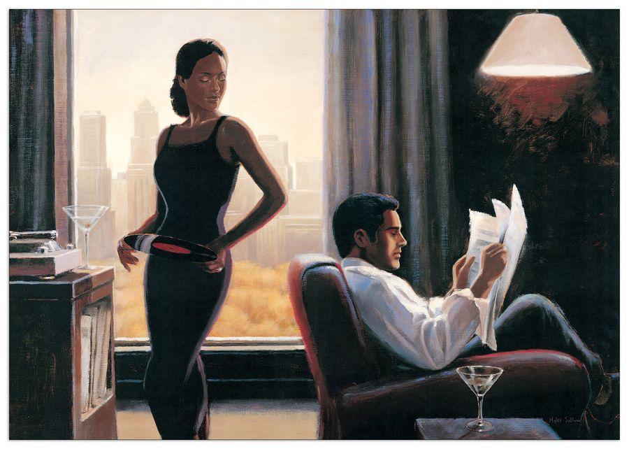 artopweb Sullivan - Evening Nostalgia Decorative MDF Panel (70x50cm)