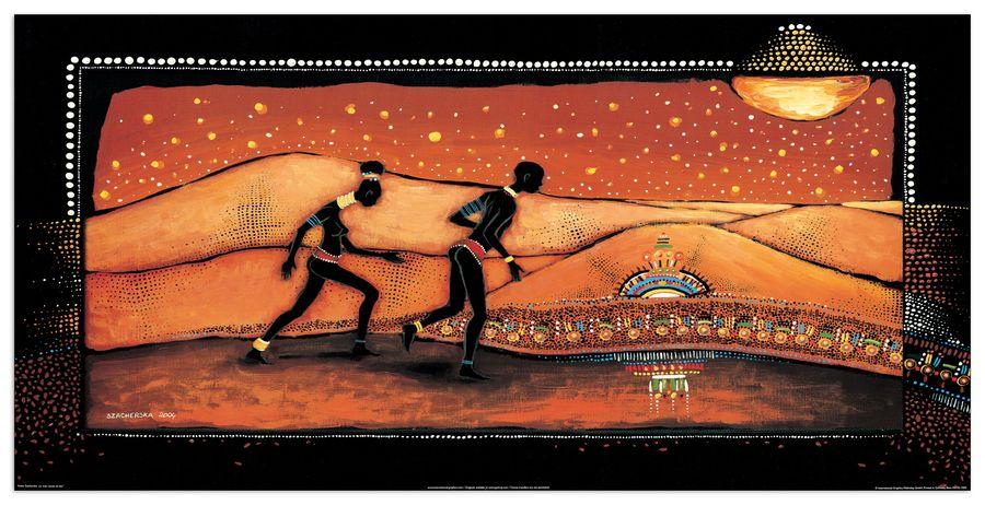 artopweb Szacherska - La Voie Lactee De Feu Decorative MDF Panel (100x50cm)