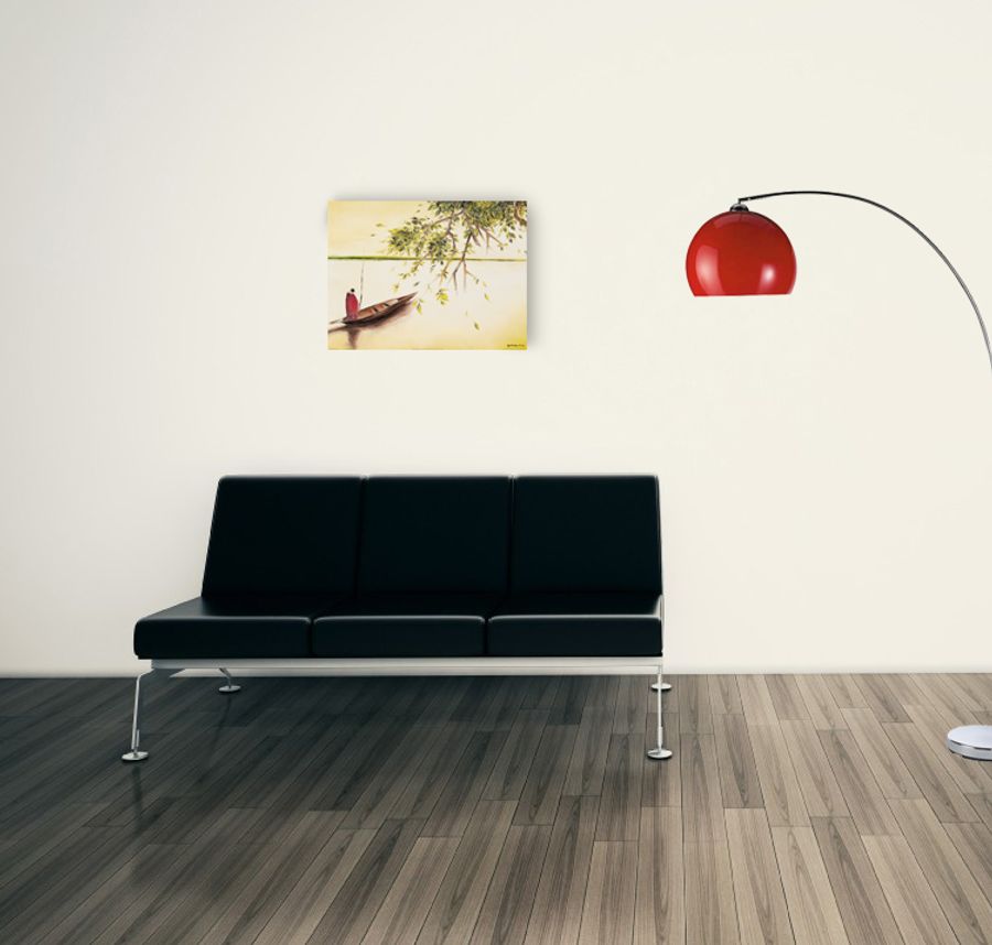 Artopweb Szacherska - Le Pecheur Decorative MDF Panel (80x60cm)