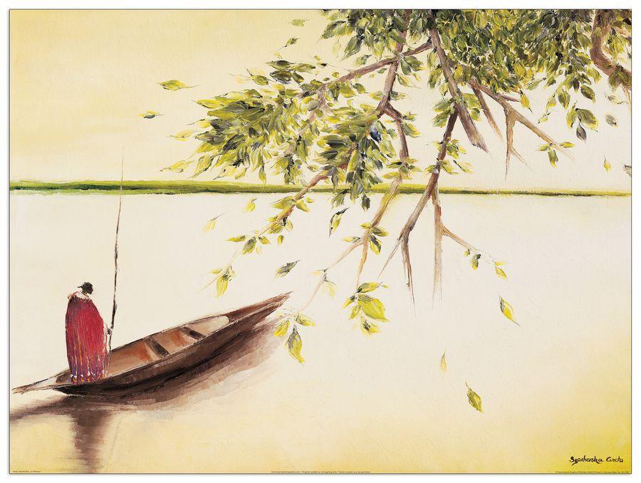 artopweb Szacherska - Le Pecheur Decorative MDF Panel (80x60cm)