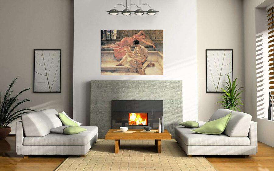 Artopweb Tadema - The Favourite Poet Decorative MDF Panel (100x73cm)