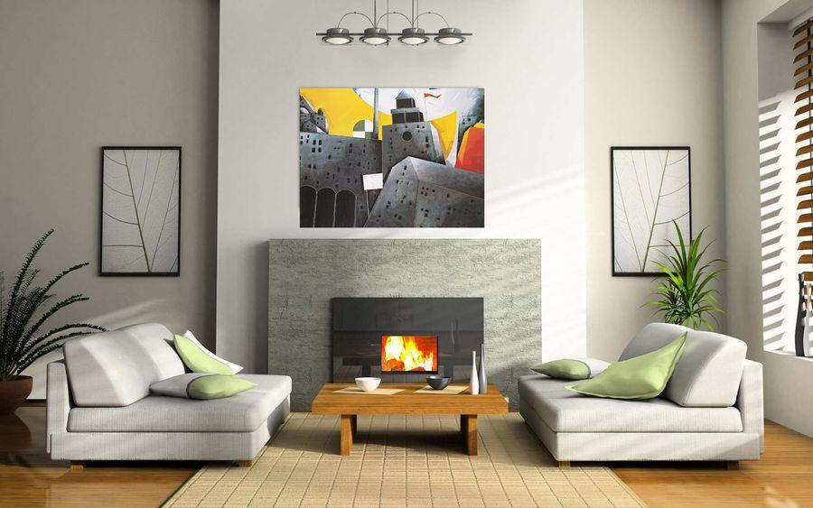 Artopweb Tadini - Città Italiana Decorative MDF Panel (111x90cm)