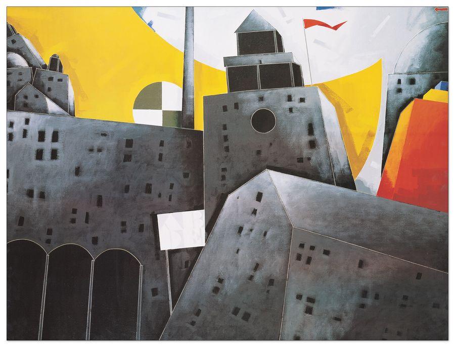 artopweb Tadini - Città Italiana Decorative MDF Panel (111x90cm)