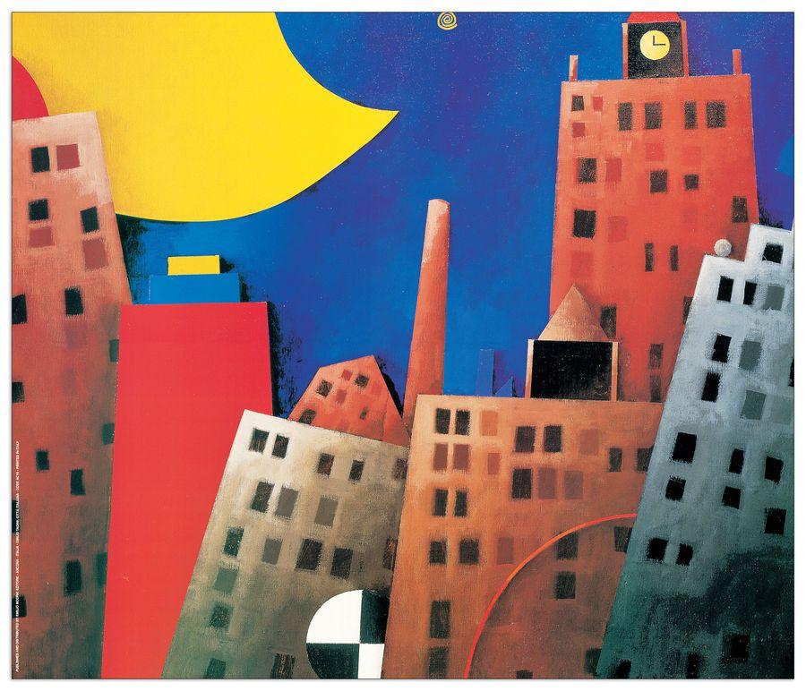 artopweb Tadini - Città Italiana Decorative MDF Panel (112x95cm)