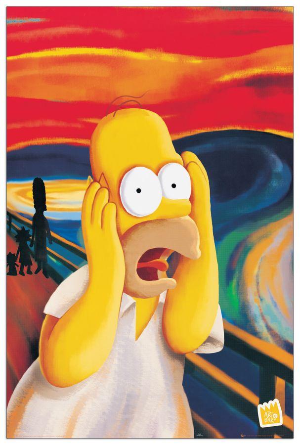 artopweb The Simpsons - Homer L'Urlo Decorative MDF Panel (60x90cm)