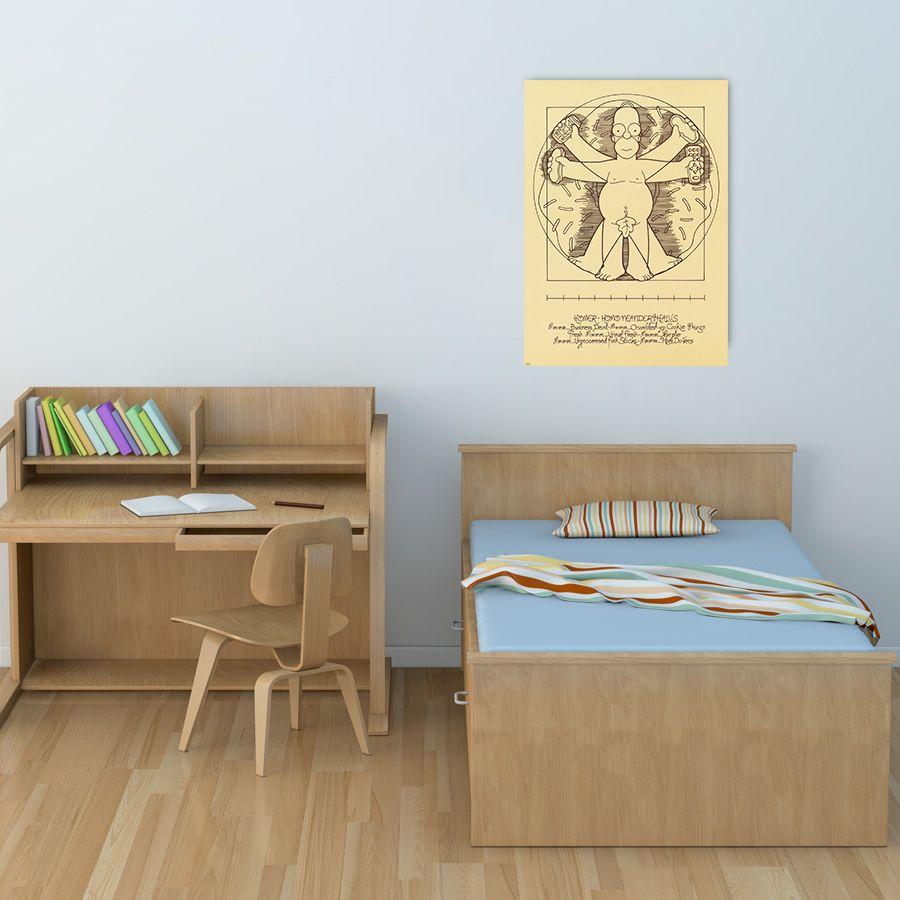 Artopweb The Simpsons - Homer Vetruviano Decorative MDF Panel (50x70cm)