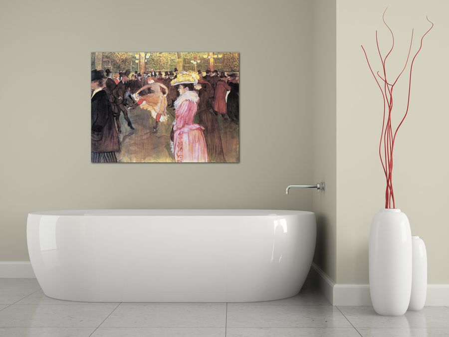 Artopweb Toulouse Lautrec - Ball Im Moulin Rouge Decorative MDF Panel (80x60cm)