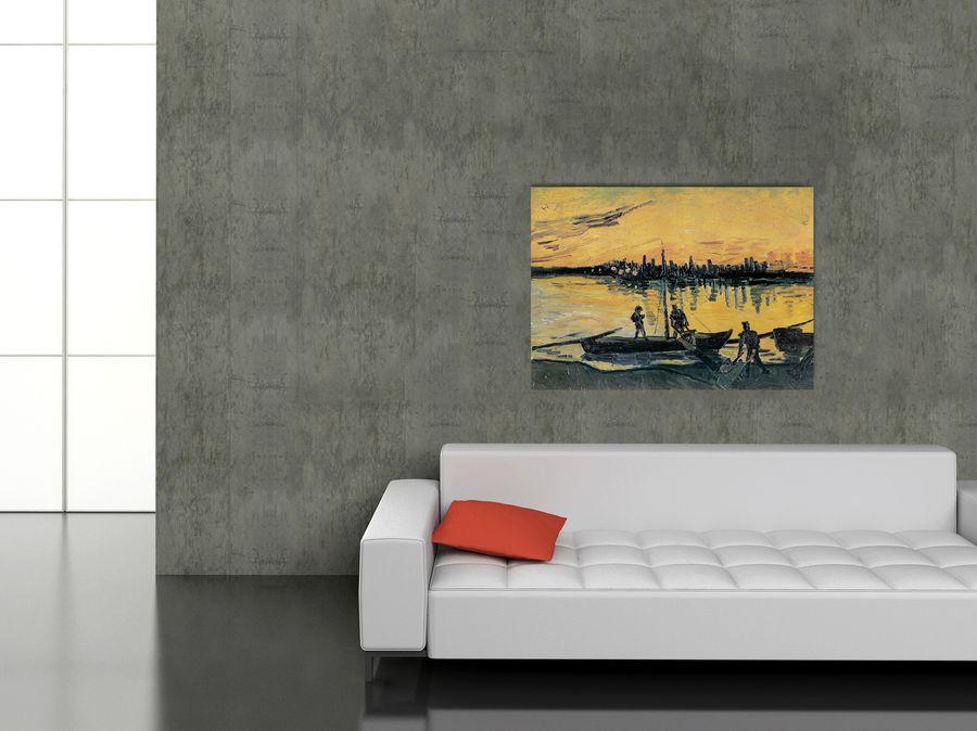 Artopweb Van Gogh - Arles Le Port Le Soir Decorative MDF Panel (140x100cm)