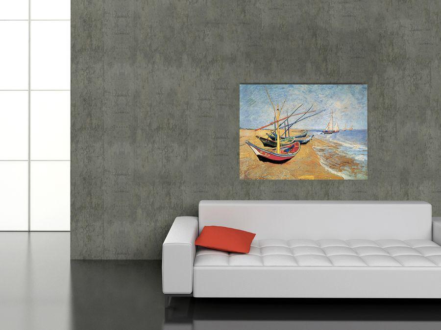 Artopweb Van Gogh - Boote Decorative MDF Panel (140x104cm)