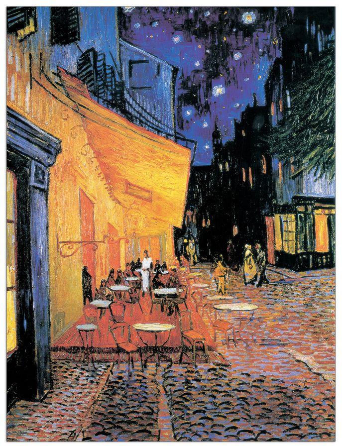 artopweb Van Gogh - Cafè Terrace At Night 1888 Decorative MDF Panel (96x127cm)